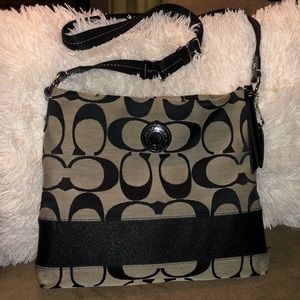 Authentic Coach Crossbody Purse- Used Black